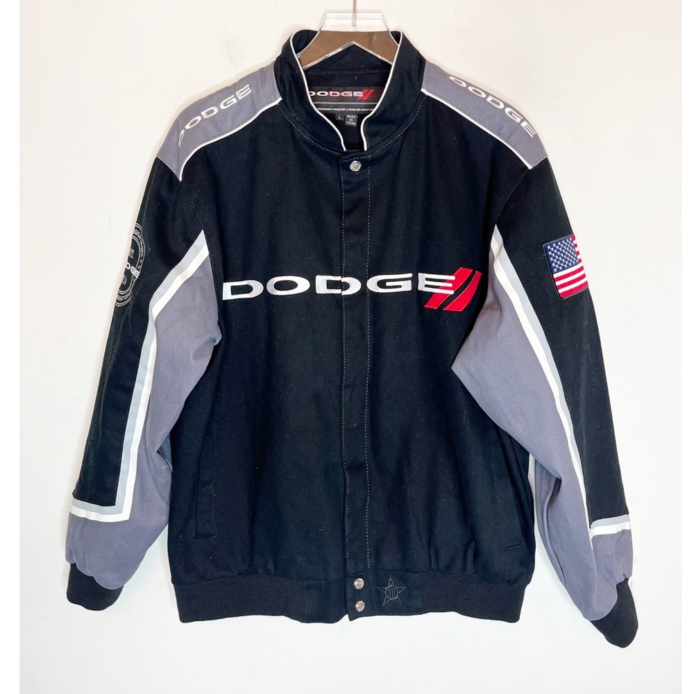Dodge JH Design black men’s jacket. Size Large
